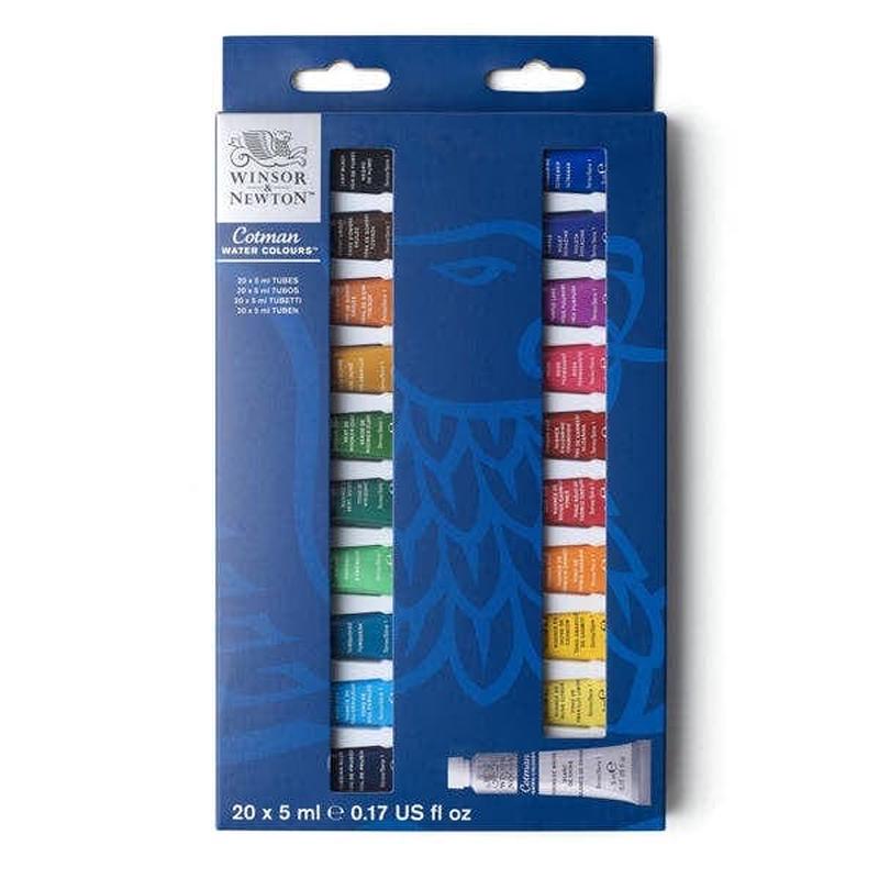 Winsor & Newton Cotman Watercolour 5ml Set of 20