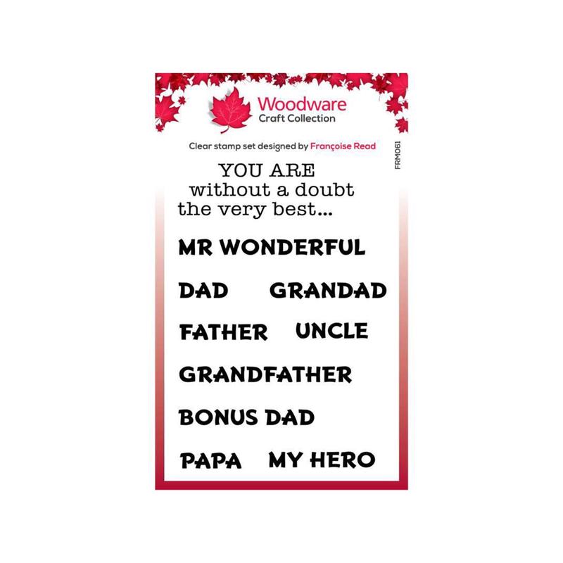 Woodware Clear Stamps - Very Best 3
