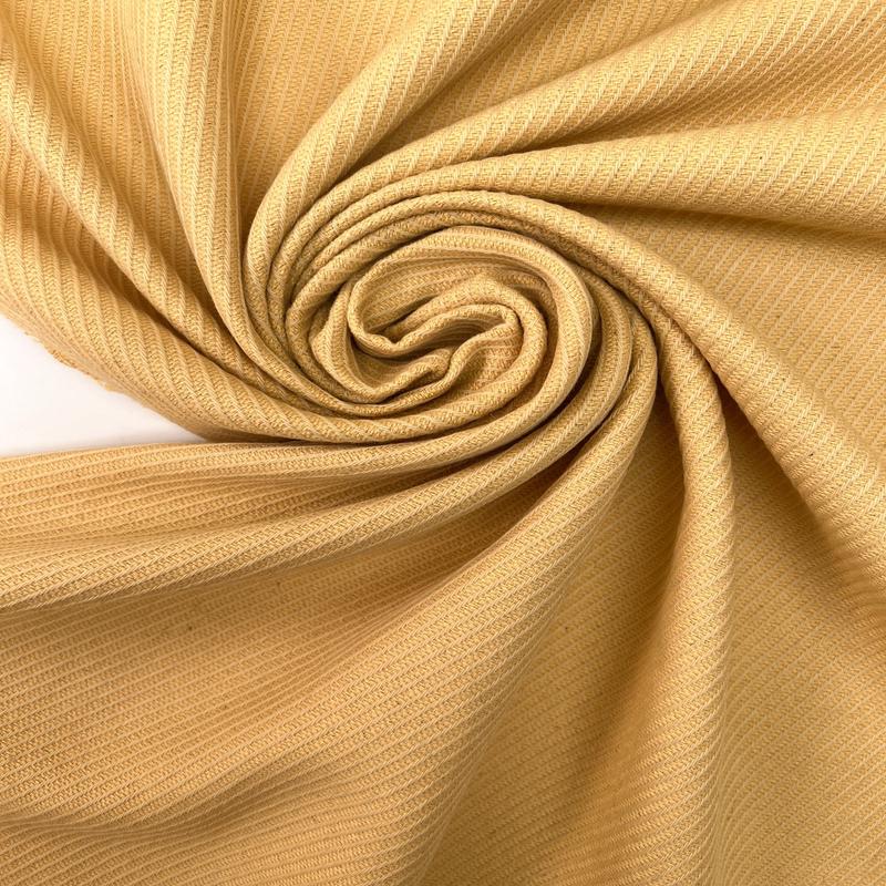 Yellow Shades Cotton Wool Fabric