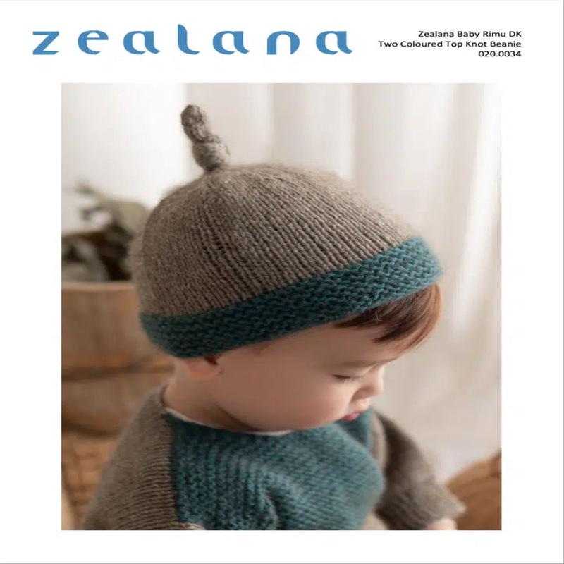 Two Coloured Top Knot Beanie