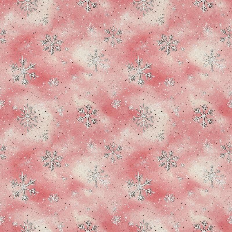 A Frosted Christmas Pattern 5 Quilting Cotton Fabric