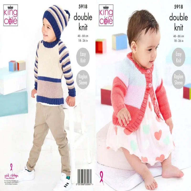 Child's Sweater, Hat and Cardigan 5918