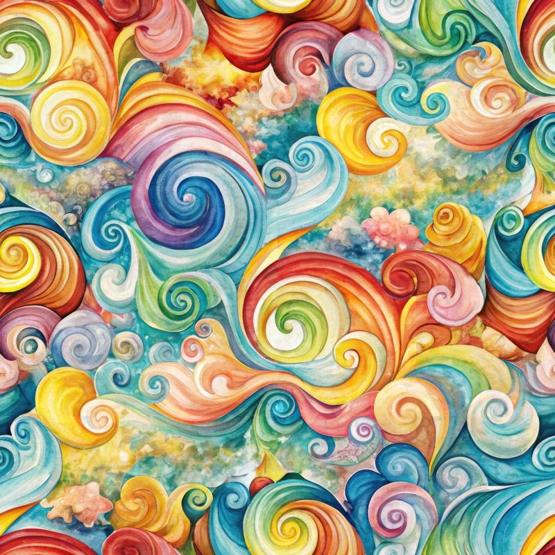 Wonderland Vortex Pattern 2 Quilting Cotton Fabric
