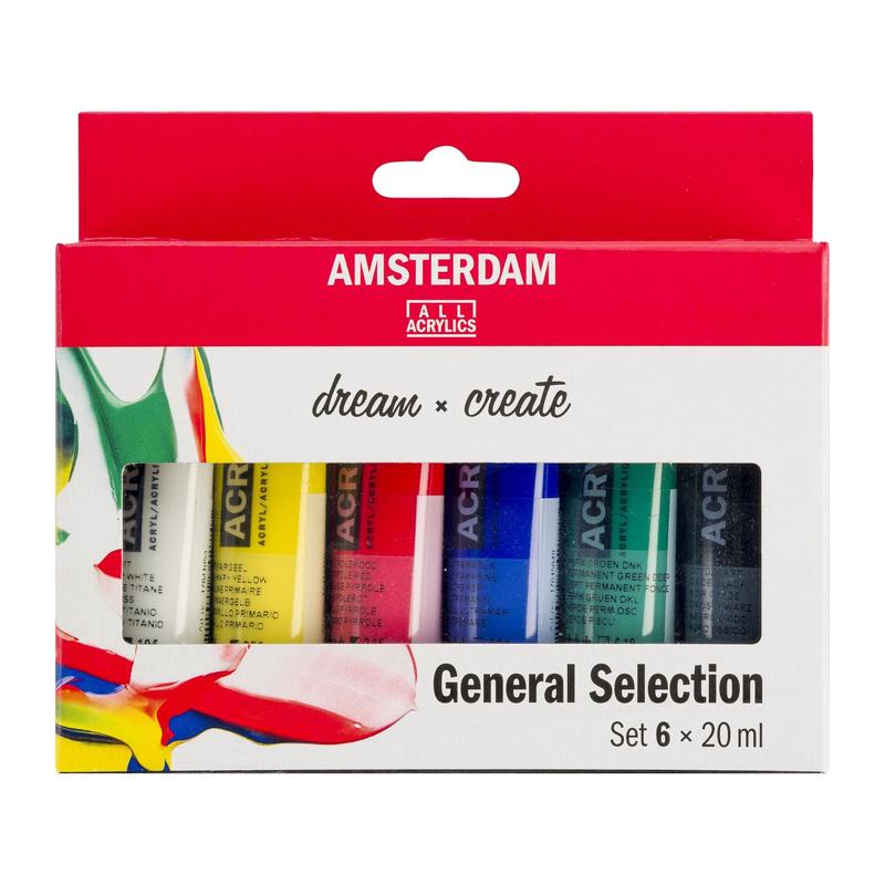 Amsterdam All Acrylics (6 x 20ml Tubes)