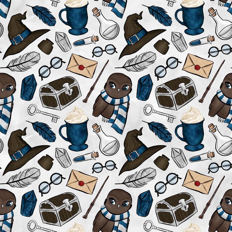 Wizard Magic School Pattern 43 Quilting Cotton Fabric