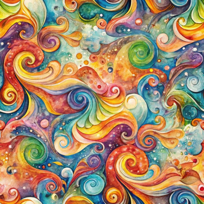 Wonderland Vortex Pattern 7 Quilting Cotton Fabric