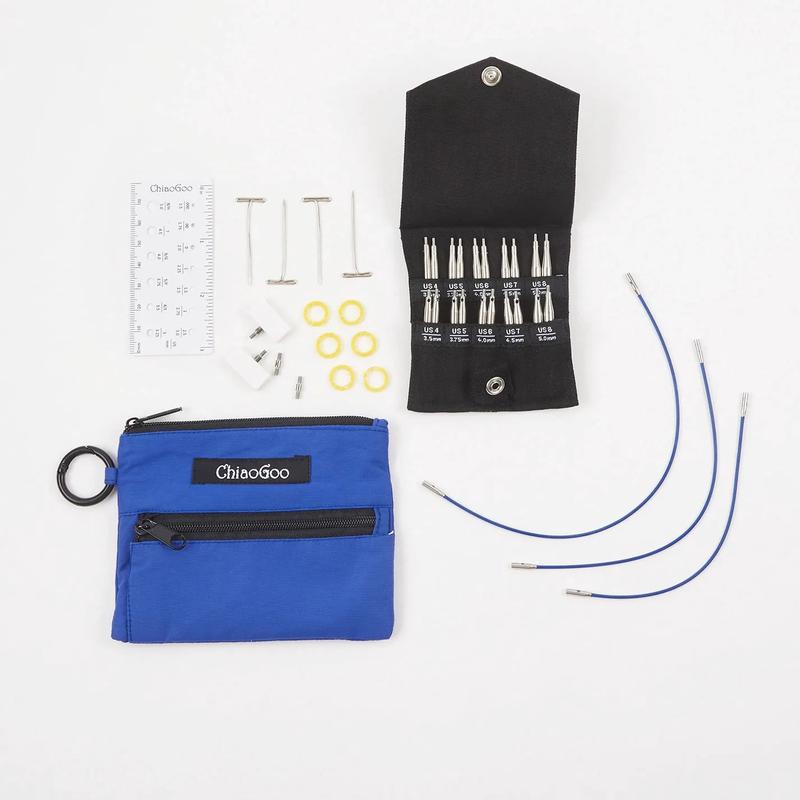 ChiaoGoo Interchangeable Knitting Needle Set Twist Shorties (Sizes 4-8)