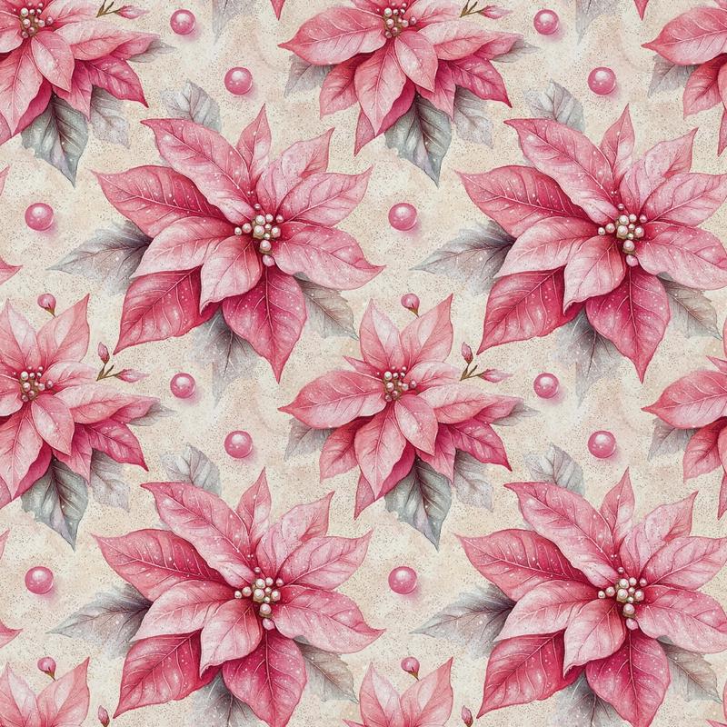 A Frosted Christmas Pattern 20 Quilting Cotton Fabric