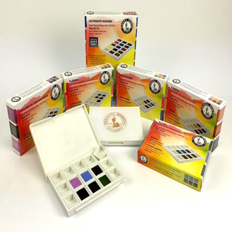 Daniel Smith Hand Poured Watercolour Half Pan Set of 6
