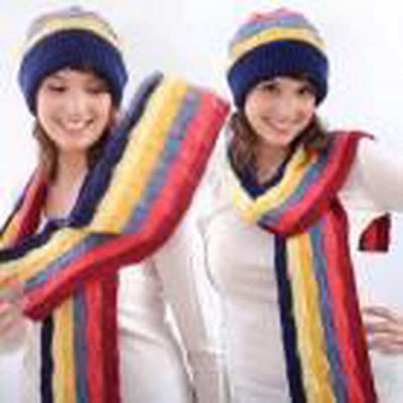 Biggan Design Nickie Basket Weave Scarf & Tam