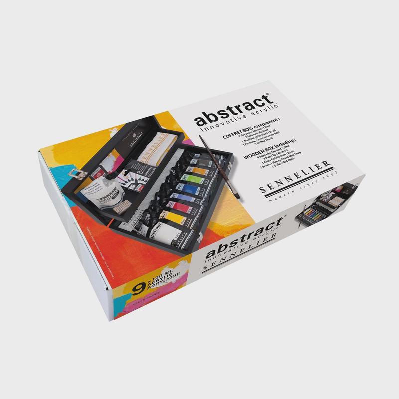 Sennelier Abstract Acrylic Box Set 9 x 120ml pouches