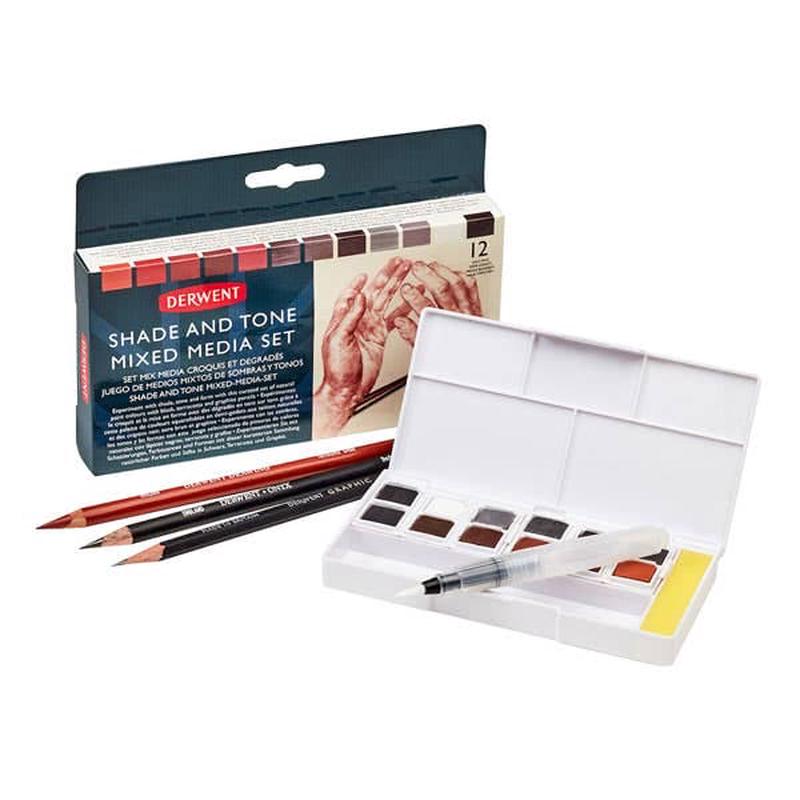 Shade and Tone Mixed Media Set 12 Half Pans