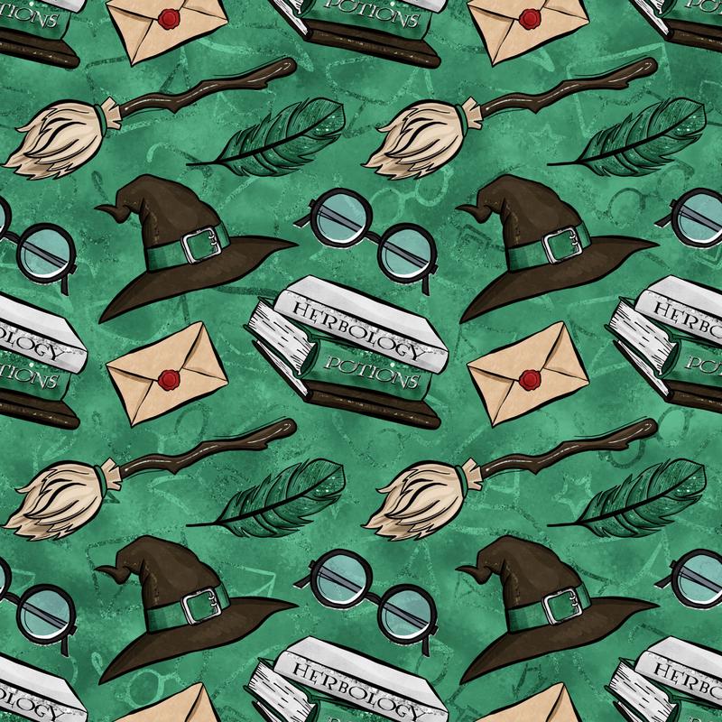 Wizard Magic School Pattern 34 Quilting Cotton Fabric