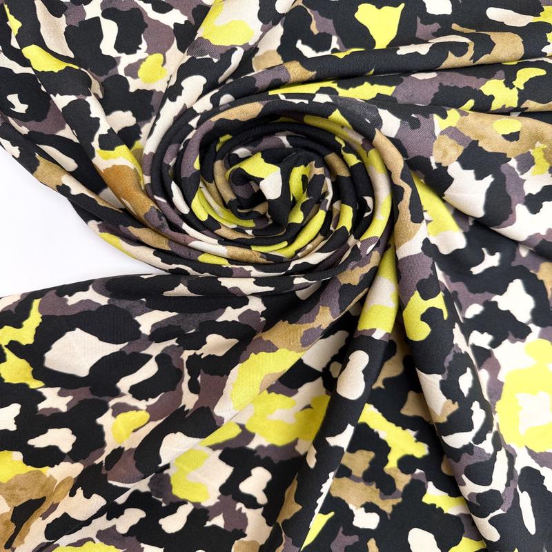 Abstract Multicolour Viscose Huckaback