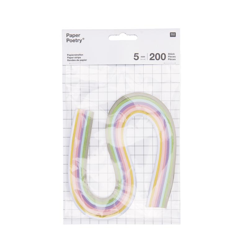 Quilling Paper Strip Sets, Pastel - 8mm (.3