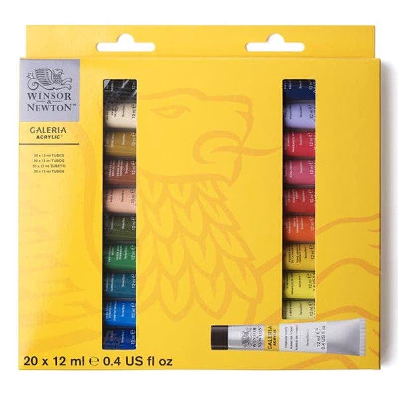Winsor & Newton Galeria Acrylic Set of 20x 12ml Tubes