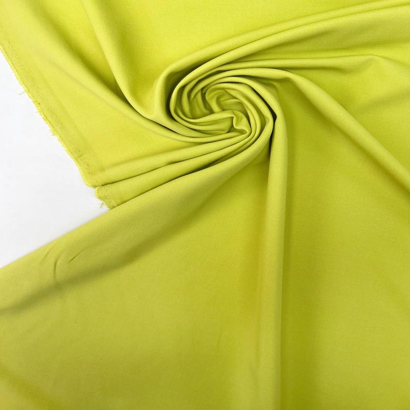 Yellow-Green Stretch Double Weave