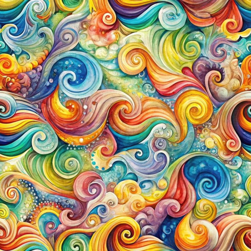 Wonderland Vortex Pattern 10 Quilting Cotton Fabric