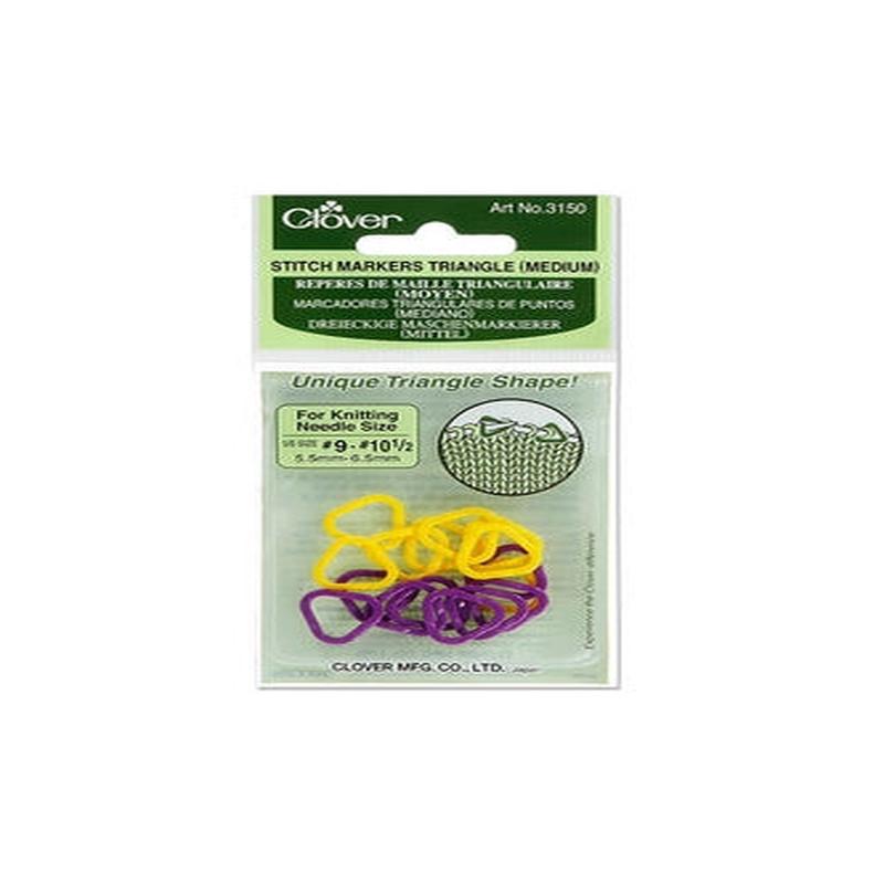 Clover 3150 Triangle Stitch Markers, Medium