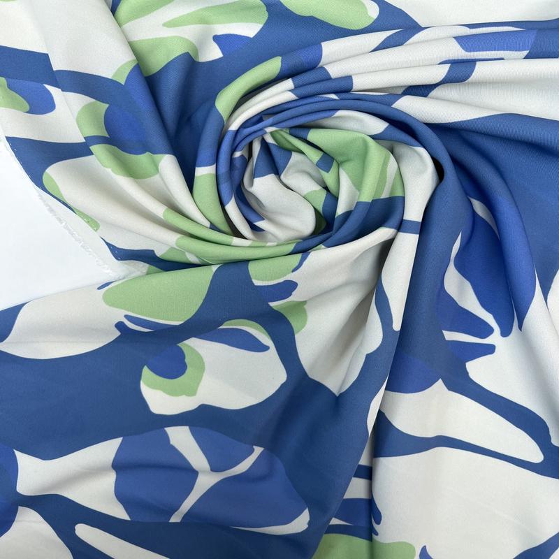 Abstract Printed Polyester Twill