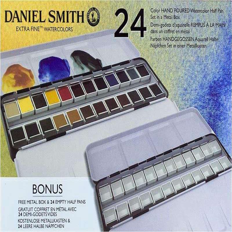 Daniel Smith Watercolour 24 Half Pan Tin set