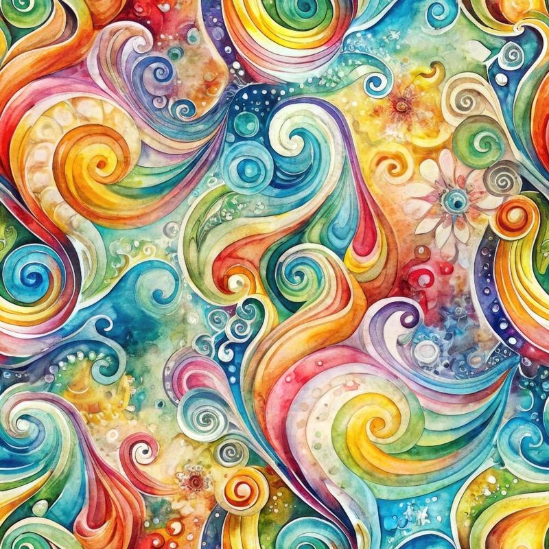 Wonderland Vortex Pattern 11 Quilting Cotton Fabric