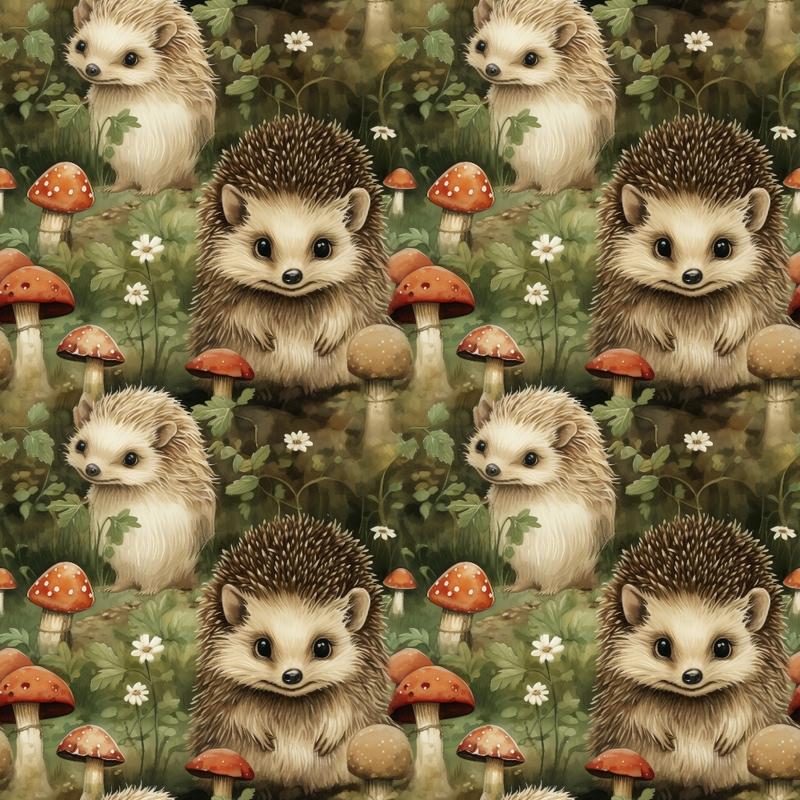 Woodland Animals Pattern 8 Quilting Cotton Fabric