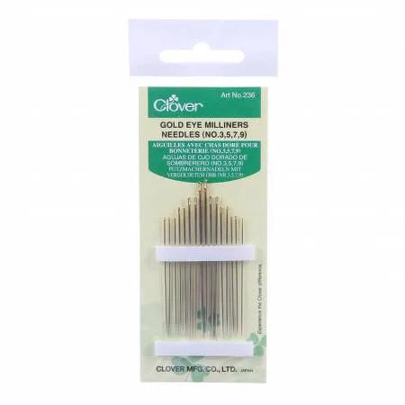 Clover 236 (Gold Eye Milliner's Needles 3/9)