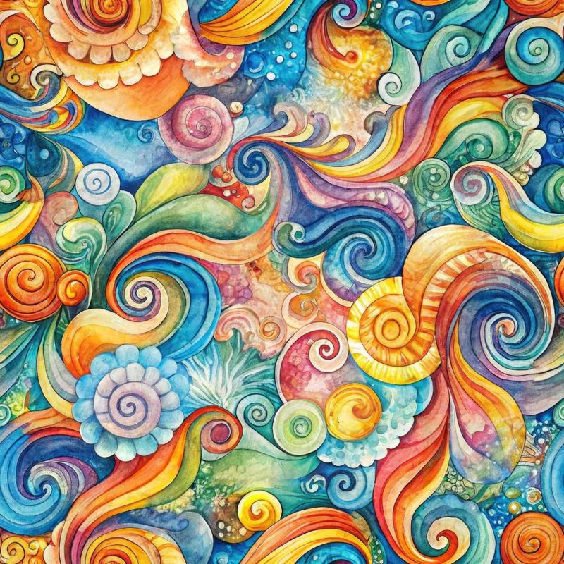 Wonderland Vortex Pattern 8 Quilting Cotton Fabric