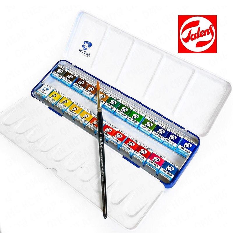 Van Gogh Water Colour Aquarelle in Metal Box