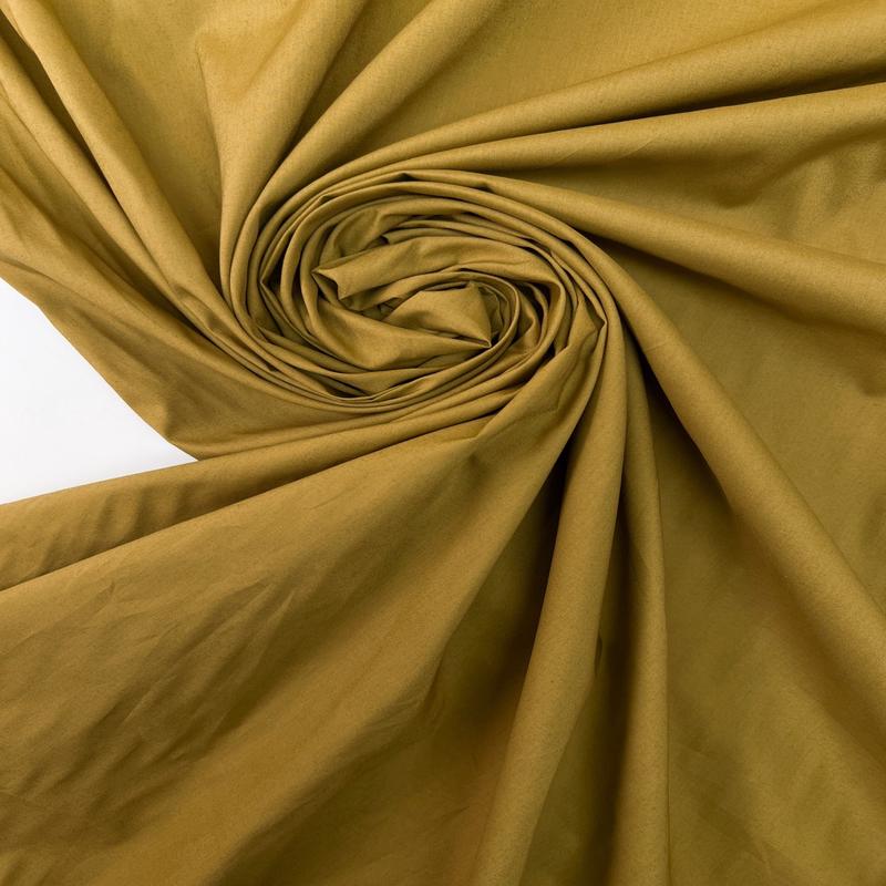 Yellow Cotton Poplin Shirt Fabric