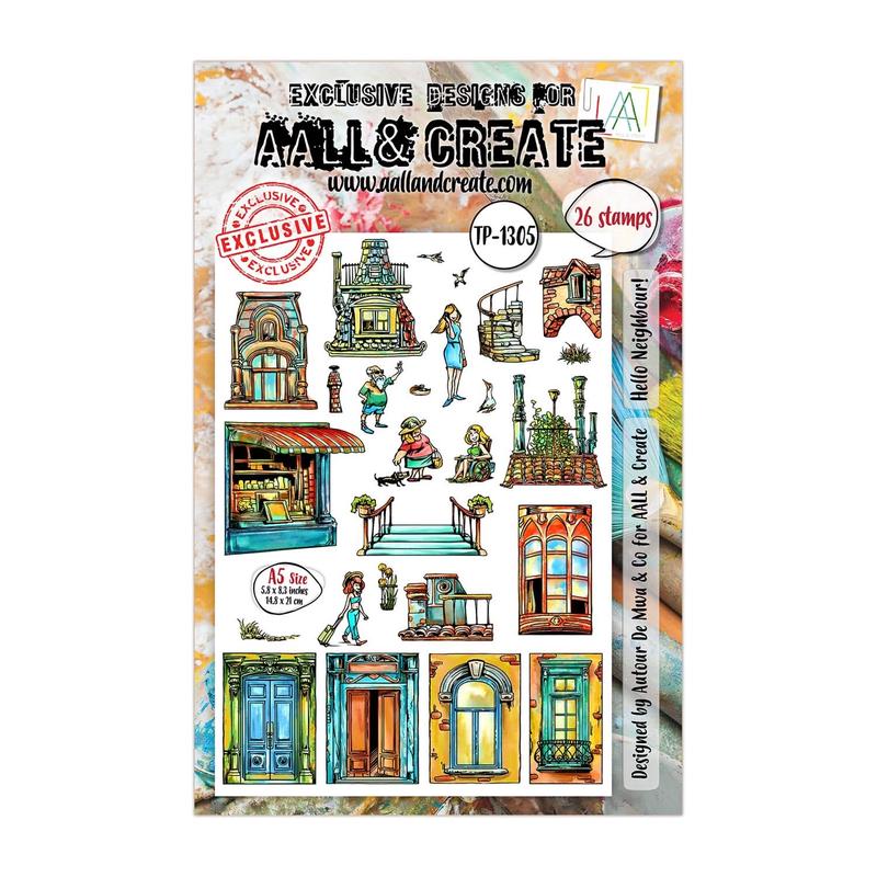 Aall & Create Clear Stamp Set #1305 - Hello Neighbour!