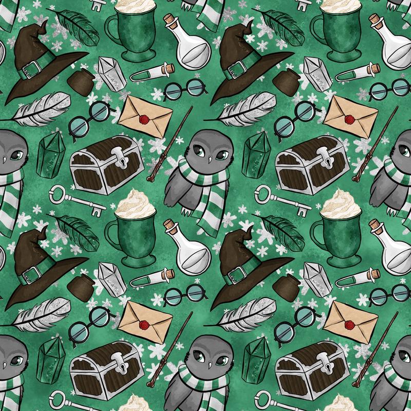 Wizard Magic School Pattern 31 Quilting Cotton Fabric