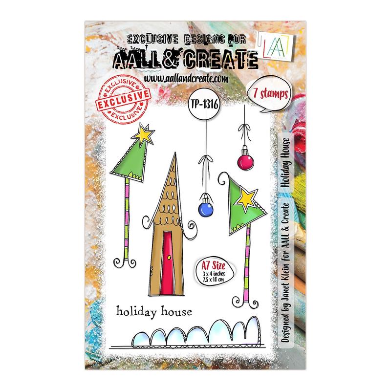 Aall & Create Clear Stamp Set #1316 - Holiday House