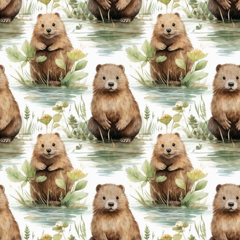 Woodland Animals Pattern 12 Quilting Cotton Fabric