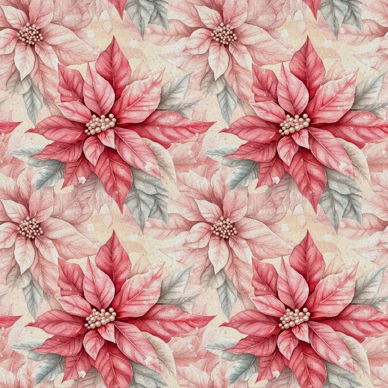 A Frosted Christmas Pattern 2 Quilting Cotton Fabric