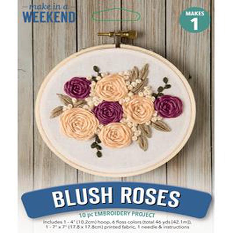 Blush Roses Embroidery Kit