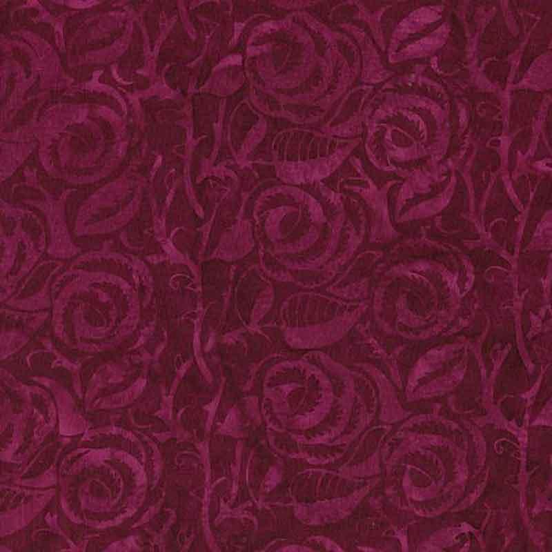 Woodblock Bouquets Magenta