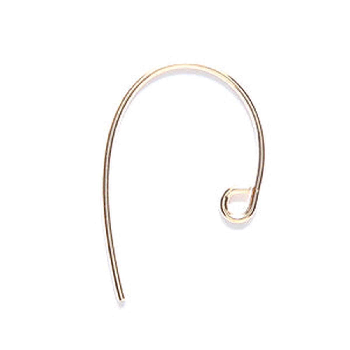 20GF54: Earwire Bass Clef 20mm GoldFill 5PR