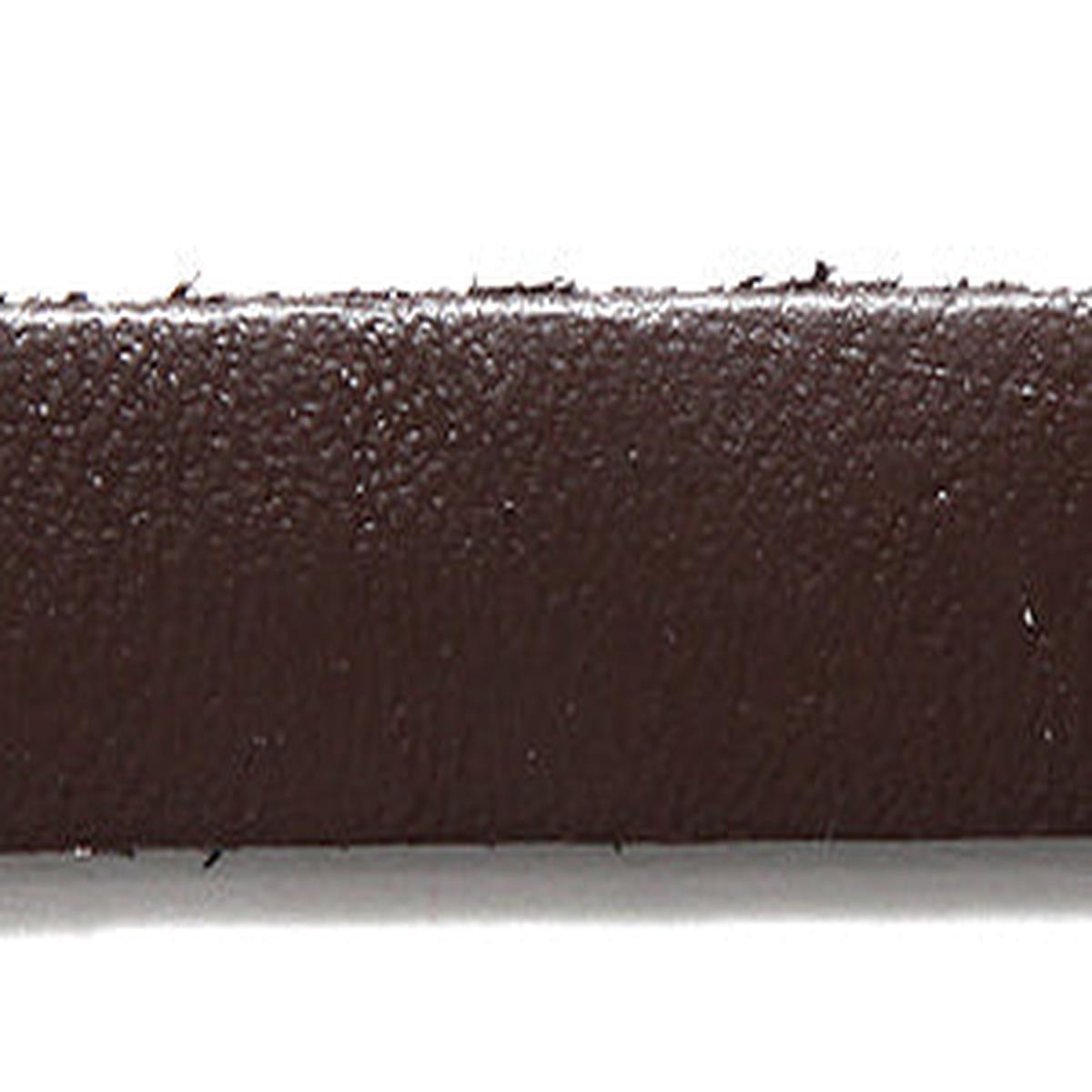 10LL158-5: Flat Leather 10mm Dk Brown 5MTR