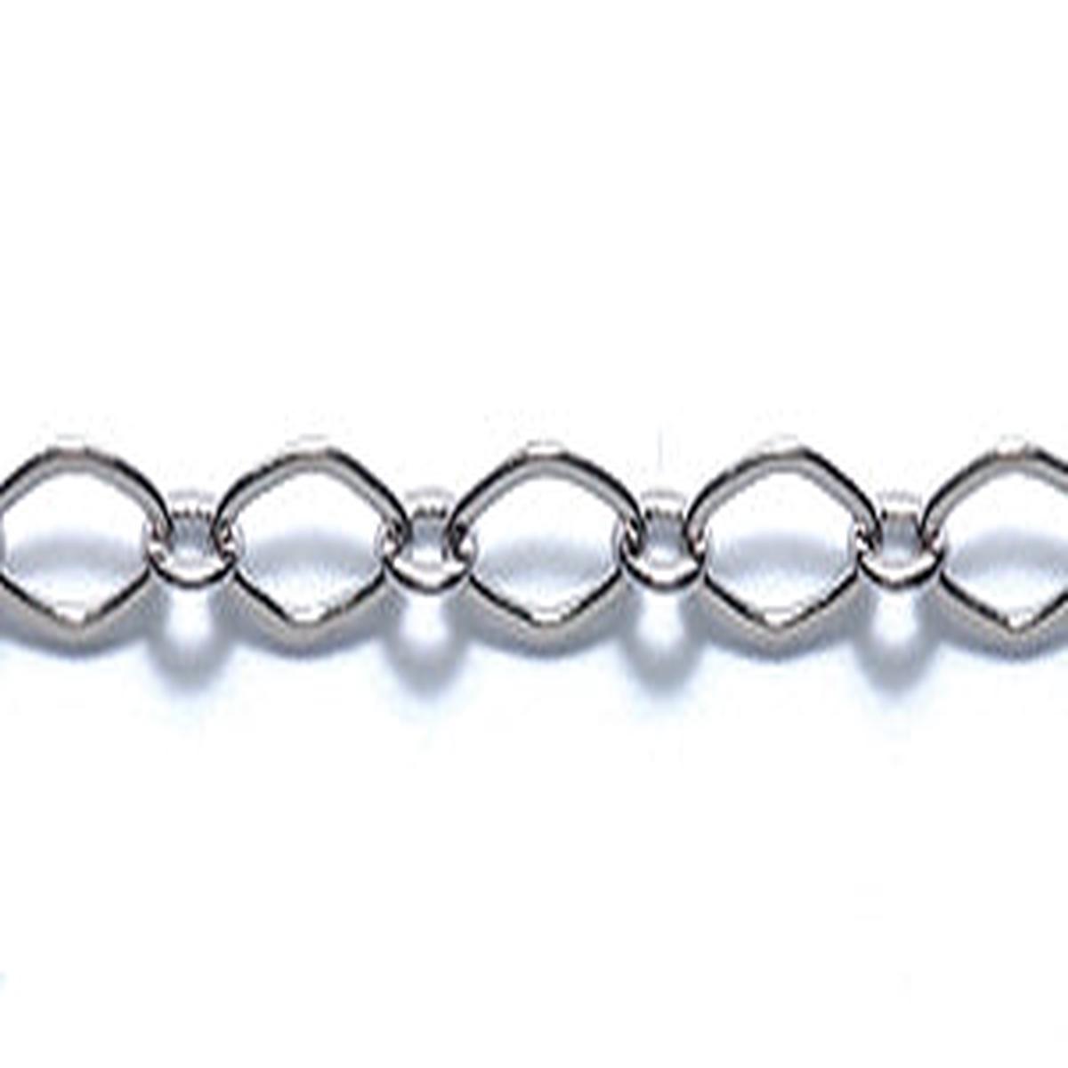 12CX8809: Chain Flat Diamond 3.5x5mm GNMTL 1FT