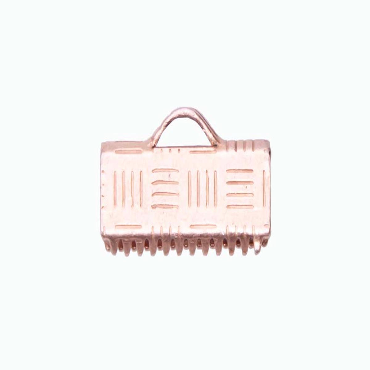 12FI82-CP: Clamp End W/Loop 13mm Raw Copper - 12PC