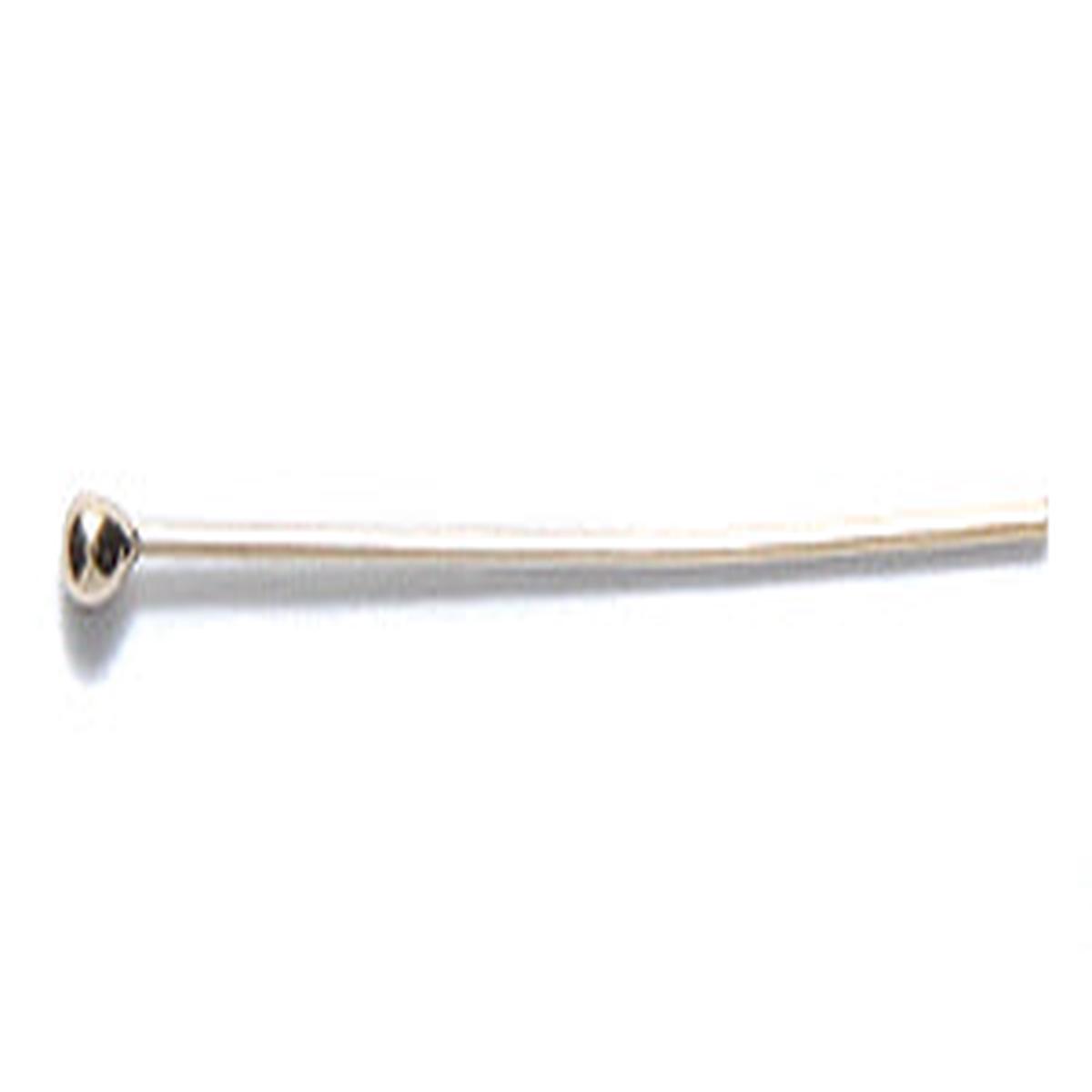 1GF2010: Head Pin 1.5mm Ball GoldFill 1IN 24ga