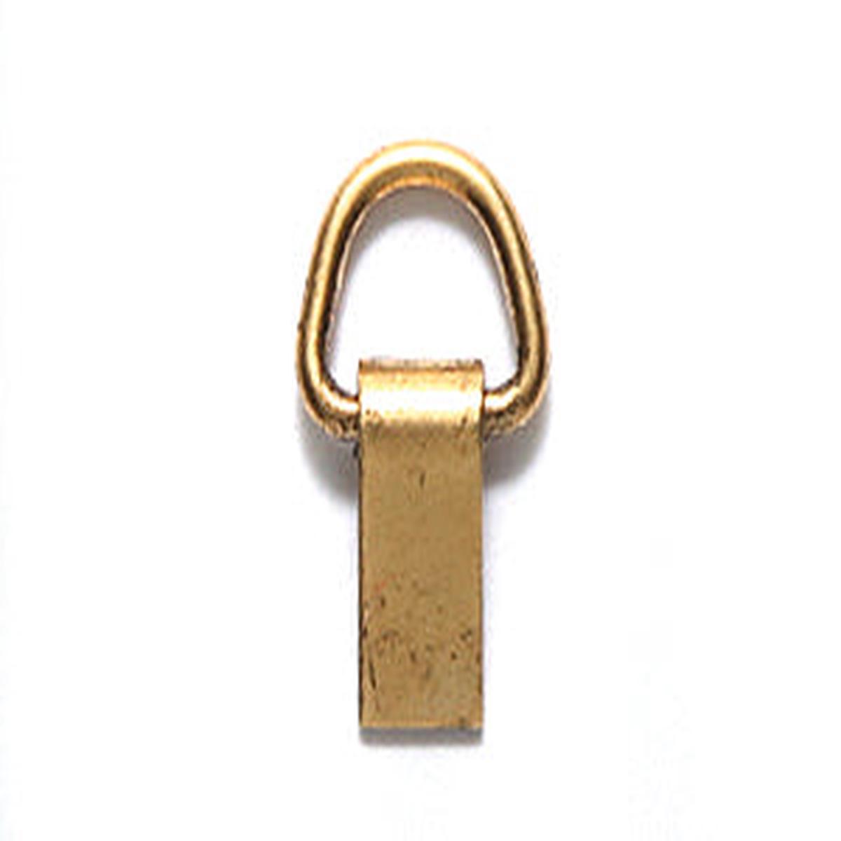 ND600-AG: Nunn Hinged Loop Bail 4x6mm ANT Gold-1EA