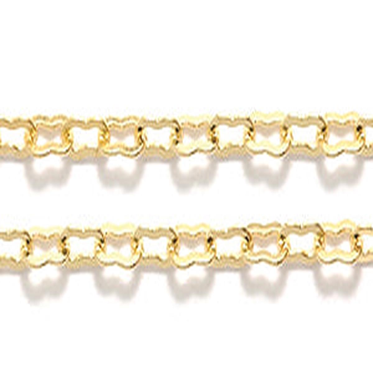 08CX6854: Chain 2x4mm Peanut LNK Gold 1FT
