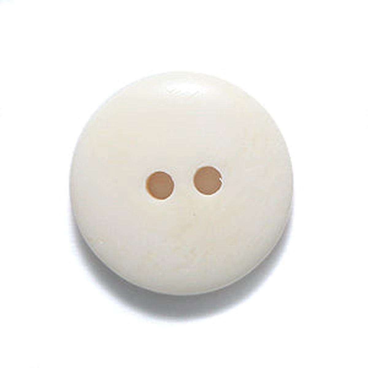15BN114-BU: Bone WHT Button 15mm 2HOLE - 25PC