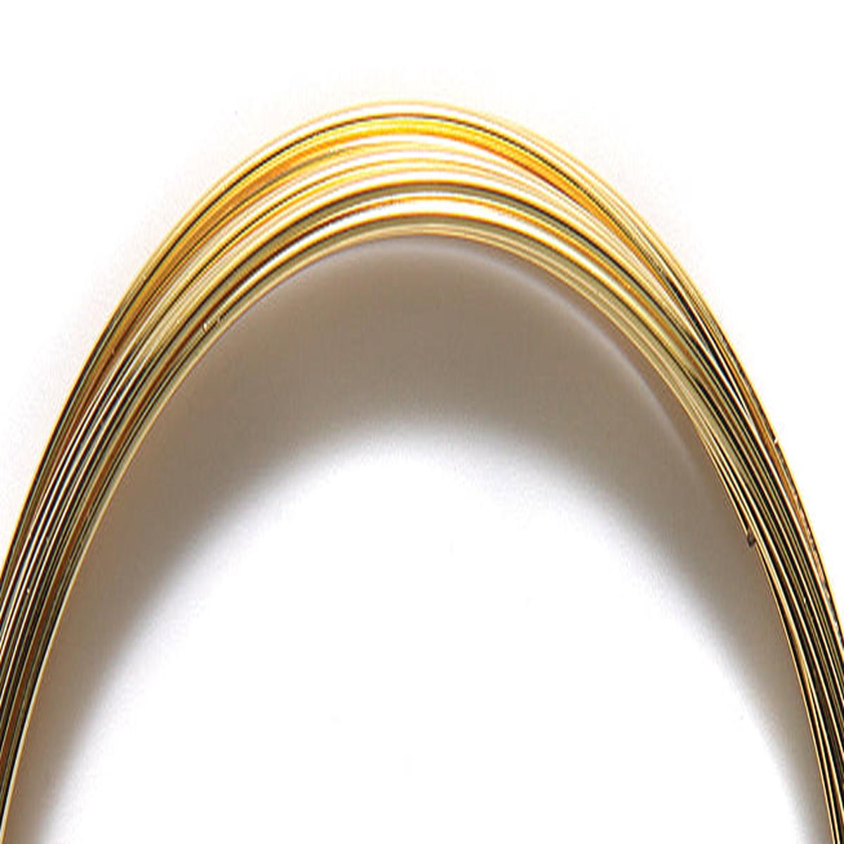 3MW852-H: Xtra Heavy Memory Wire Bracelet Gold Plate 9 Coil - Package
