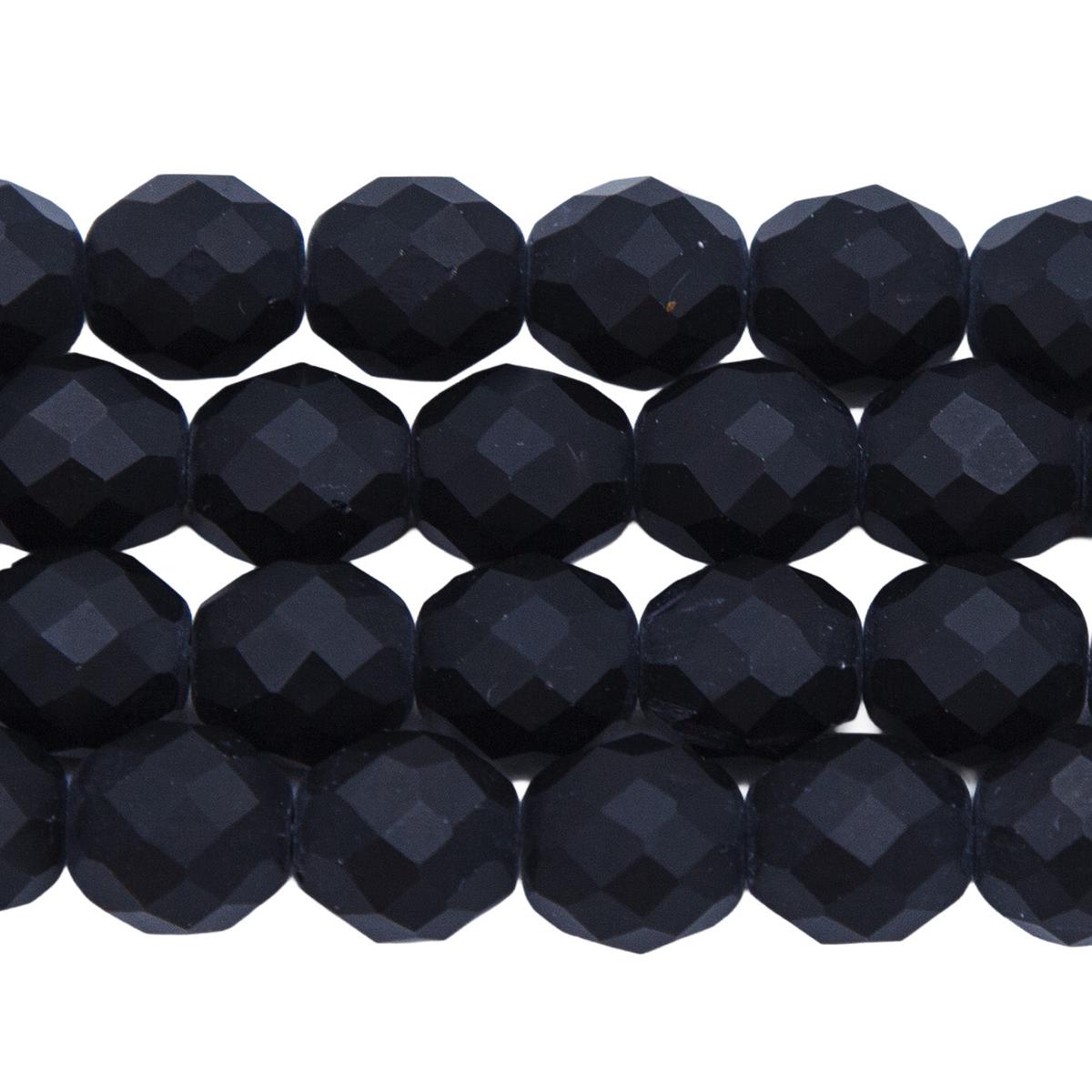 10FC109-MR: CZ FACET RD Black Matte 10MM 25PC