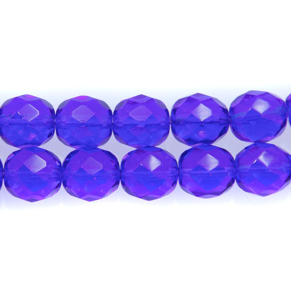10FC275: CZ FACET RD TRANS MED Sapphire 10mm-150PC