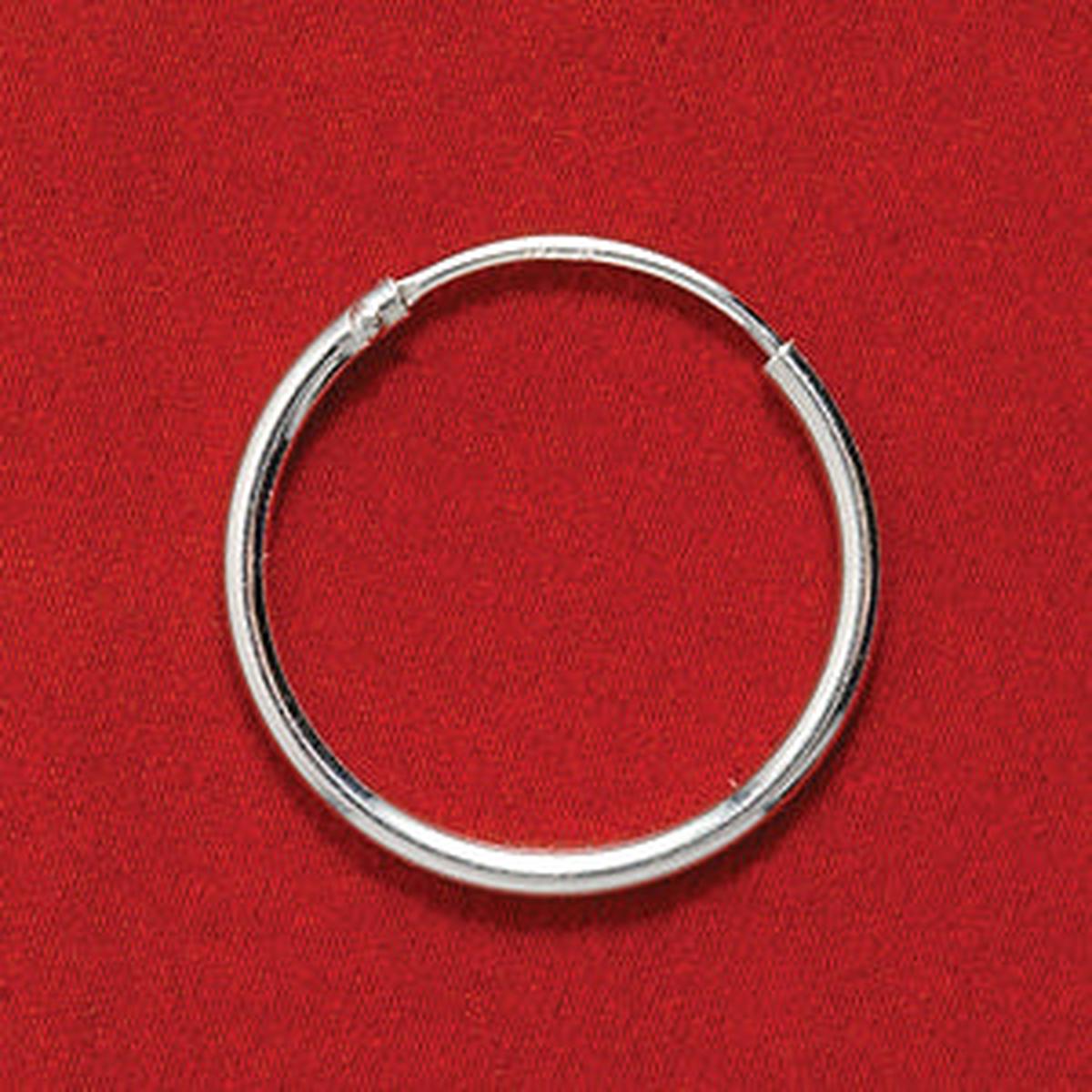 16FI55-SS: Earring Endless Hoop 16mm Sterling - 1PR